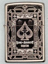 2017 Sons Of Anarchy Samcro Spade Chrome Zippo Lighter NEW Never Struck SOA picture