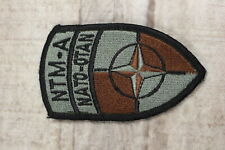 NTM-A NATO Training Mission Afghanistan Patch With Hook and Loop Back -Used picture