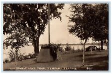 c1920's Spirit Lake View From Templar Terrace Iowa IA RPPC Photo Postcard picture