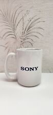 SONY Electronics Coffee / Tea White Blue Logo Mug / Cup  picture