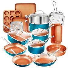 Gotham Steel 20 Piece Turquoise Cookware and Bakeware Set with Nonstick Coating picture