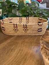 Vintage Native American Pima Basket Bowl Hand Coiled Excellent Condition 7x12” picture