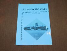 VINTAGE OLD DINING EL RANCHO CAFE MOUNTAIN HOME IDAHO  RESTAURANT  MENU picture