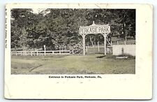 1905 PERKASIE PENNSYLVANIA PA ENTRANCE TO PERKASIE PARK UNDIVIDED POSTCARD P4155 picture