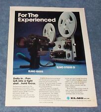 1977 Elmo Super 8 1000S Sound Camera and ST1200D Projector Vintage Ad picture