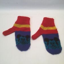 Vintage Disney Mickey Mouse Knit Mittens Mickey’s Stuff For Kids picture