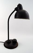 Christian Dell: Industrial Bauhaus table lamp in black lacquered metal picture