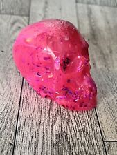 Hot Pink Resin Skull 3” X 2 picture