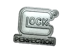 GLOCK PERFECTION Collectible Firearms Handgun Pistol Weapons Pinback NOS NIP picture