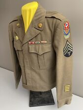 WWII U.S. Army Uniform, Ike Jacket ETO Communications OISE Zone Tab & 9th Army picture