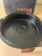 Japanese Cast Iron Pan By Ishigaki For Shabu Shabu Cookware 12” Diameter New picture
