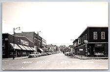 Lodi Wisconsin~Main Street~Koltes Furniture~Rexall Drug Store~1940s Cars~RPPC picture