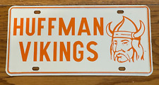 Vintage Huffman Vikings Alabama Booster License Plate Car Tag Birmingham picture