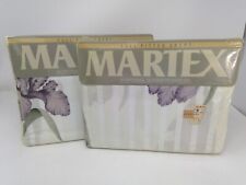 Martex Percale Arielle Irises FULL Flat & Fitted Sheets picture