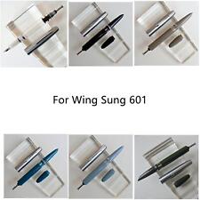 Vintage F/0.5mm Nib Ink Pen Steel Cap Vacumatic Fountain Pen For Wing Sung 601 N picture