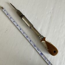 Vintage Wards Master Quality Ratchet Screwdriver With Slotted/Flathead Bit picture