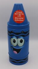 Crayola - Crayon Storage Tin With Sharpener At The Bottom - Blue picture