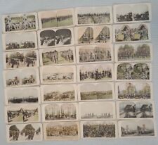 (28) WAR STEREOVIEW CARDS Mixed Photo Images of WORLD WAR 1 + US PHILIPPINES WAR picture