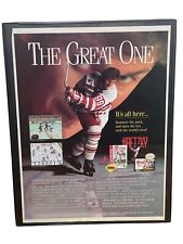 1995 Wayne Gretzky Hockey & The NHLPA All-Stars SEGA Poster/Print Ad Framed picture