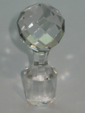 Antique/Vintage Small Faceted Ball Glass Stopper For Bottle Or Decanter - #3 picture