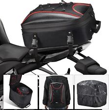 22L-34L Expandable Motorcycle Rear Seat Luggage Bags with Rain Cover picture