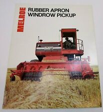 Vintage New 1978 Melroe Rubber Apron Windrow Pickup MF Combine Brochure FREE S/H picture