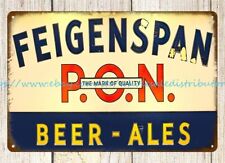 1930s Feigenspan Beer ales metal tin sign reproduction kitchen office signs picture