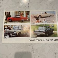 1965 Dodge Dart Coronet Polara Custom 880 Automobile Dealer Sales Brochure picture