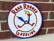 Road Runner gasoline oil sign man cave advertising  round picture