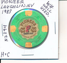 $25 CASINO CHIP -PIONEER LAUGHLIN NV 1983 H&C #N2394 WU CONDITION L@@K picture