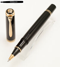 Pelikan Rollerball R800 / R 800 in Black-Gold - with old style gold top cap picture