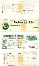 Group of 6 Different Checks with Revenues - Check - Checks with Revenue Stamps picture