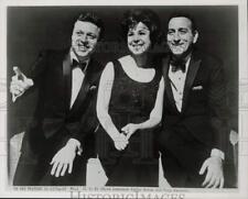 1963 Press Photo Singers Steve Lawrence, Eydie Gorme & Tony Bennett - kfx09024 picture