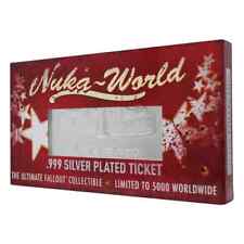 Fallout Limited Edition .999 Silver Plated Replica Nuka World Ticket LE rare NEW picture