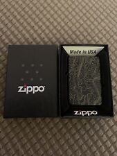 Zippo Lighter Black-Topo Camo- Custom Engraved Zippo- New picture