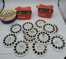 Lot of 2 VTG View-Master Viewers 30 Reels Disney Space Shuttle Snoopy  Yosemite  picture