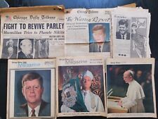VTG LOT 1960s Chicago Tribune Magazines JFK Assassination The Warren Report Pope picture