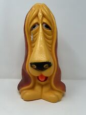 Vintage 1971 My Toy Inc. Sad Crying Basset Hound Dog Piggy Bank WITHOUT Plug picture