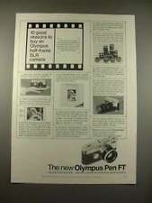 1968 Olympus Pen FT Camera Ad - 10 Good Reasons picture