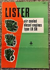 LA146 Lister Petter Diesel Engine Air Cooled LR1 SR1 LR2 SR2 SR3 Sales Brochure picture