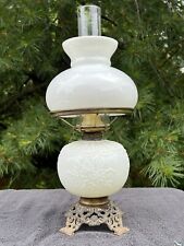 Vintage White Milk Glass Oil Lamp picture