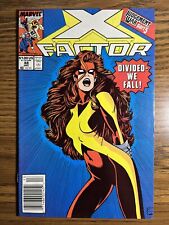 X-FACTOR 48 NEWSSTAND GORGEOUS AL MILGROM COVER MARVEL COMICS 1989 picture