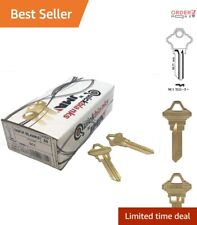 Quickblanks SC1 Compatible Brass Key Blanks - 50 Keys for Cylindrical Locks picture