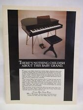 Crumar Baby Grand Piano 1983 Vintage Print Ad Music Room Man Cave Studio Poster picture