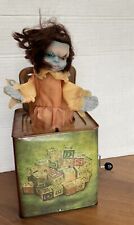 Vintage RARE Atico Scary doll Jack in the Box Halloween NOT WORKING picture