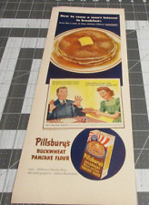 1942 Pillsbury's Buckwheat Pancake Flour, Rouse a Man's Interest WWII Print Ad picture