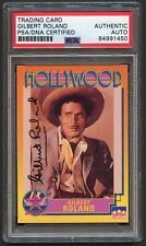 Gilbert Roland #93 signed autograph auto 1991 Hollywood Trading Card PSA Slabbed picture
