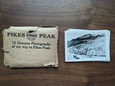 Rare Antique Vtg PIKES PEAK COG  Sepia Photos Souvenir Velox Paper 12 picture