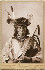 Native American Indian Soiux Red Hat  In Dakota Vintage 8 x 10  photo 1901 picture