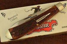 WINCHESTER TRADEMARK MADE IN USA BONE BULLET JUMBO BANANA TRAPPER KNIFE (15306) picture